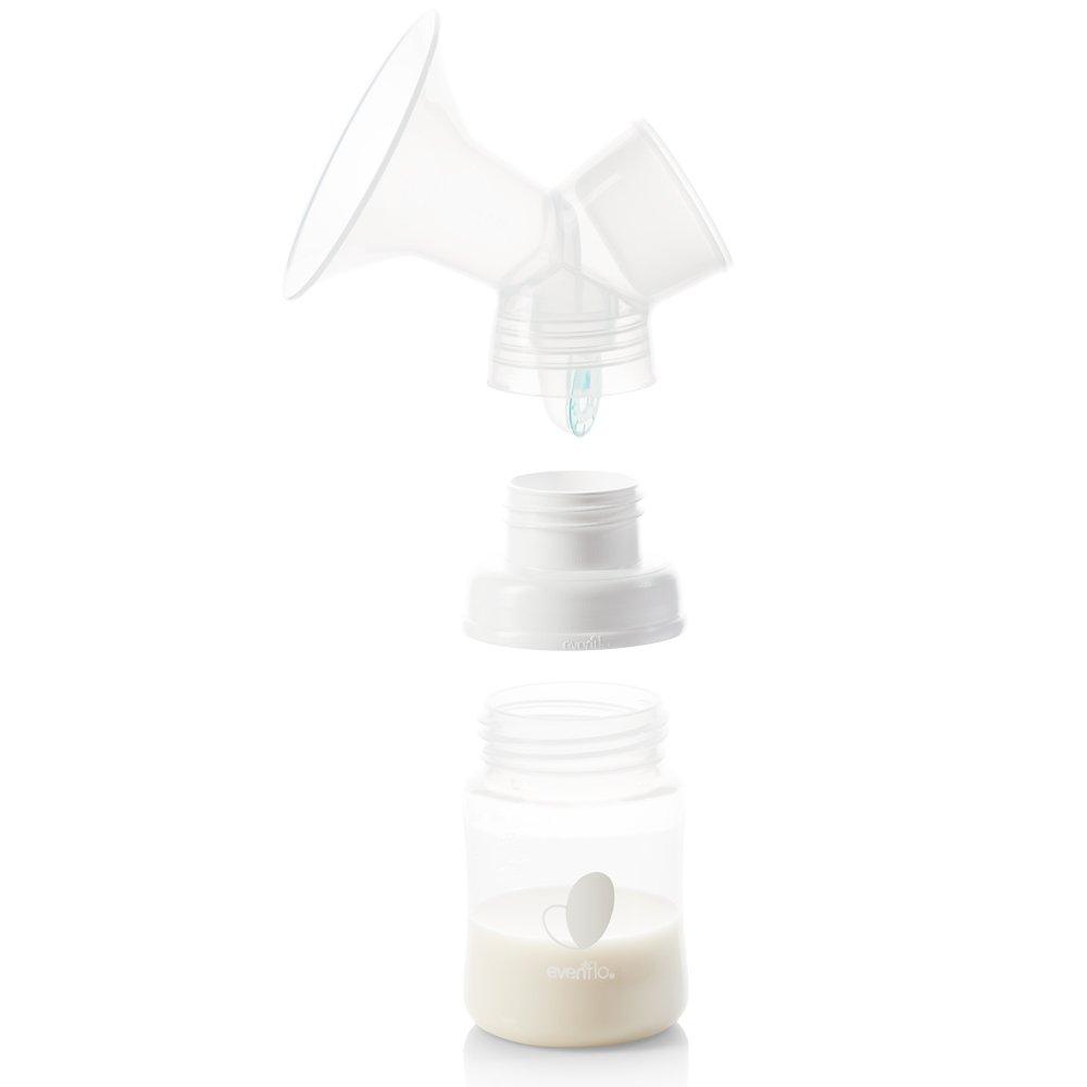 image:imageEvenflo Feeding Breast Pump Adapter to Balance Plus Wide Neck Baby Bottle Pack of 2 White 5142112