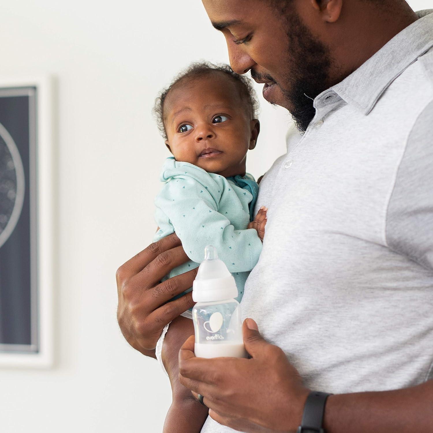 image:imageEvenflo Feeding Premium Proflo Venting Balance Plus Standard Neck Baby Newborn and Infant Bottles Developed by Pediatric Feeding Specialists 9 Ounce Pack of 6Teal Green Blue