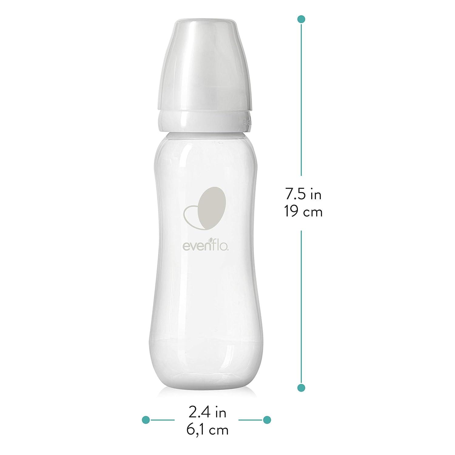 image:imageEvenflo Feeding Premium Proflo Venting Balance Plus Standard Neck Baby Newborn and Infant Bottles Developed by Pediatric Feeding Specialists 9 Ounce Pack of 6Clear