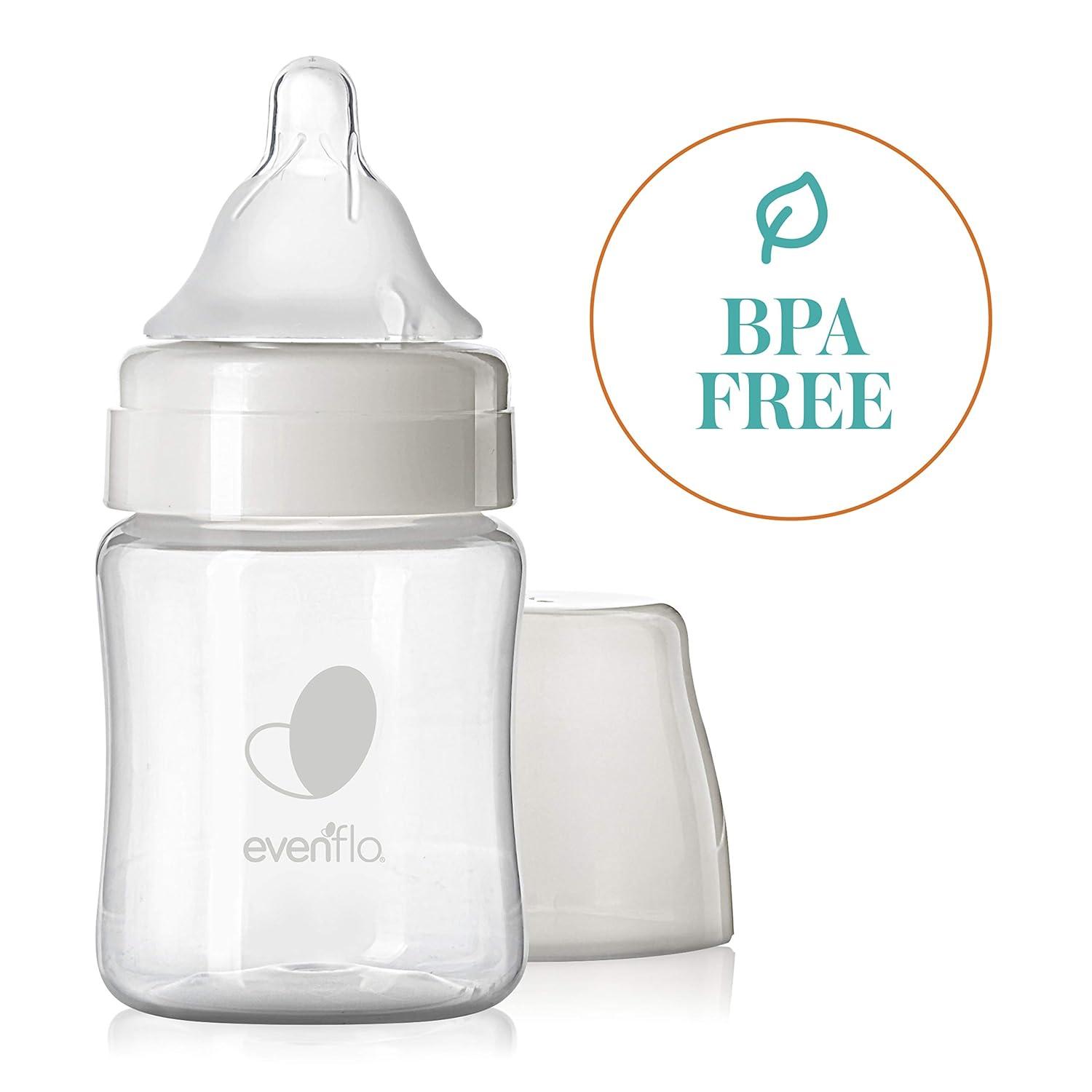 image:imageEvenflo Feeding Premium Proflo Venting Balance Plus Wide Neck Baby Newborn and Infant Bottles Developed by Pediatric Feeding Specialists 5 Ounce Pack of 66 Count Pack of 1