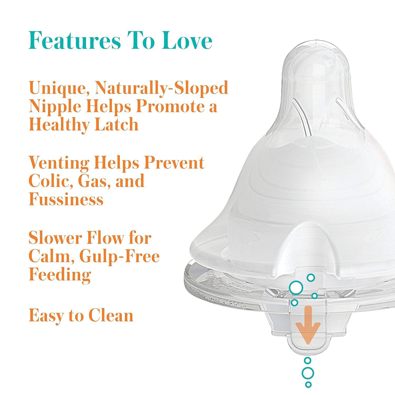 image:imageEvenflo Feeding Premium Proflo Venting Balance Plus Wide Neck Baby Newborn and Infant Bottles Helps Reduce Colic 9 Ounce Pack of 66 Count Pack of 1