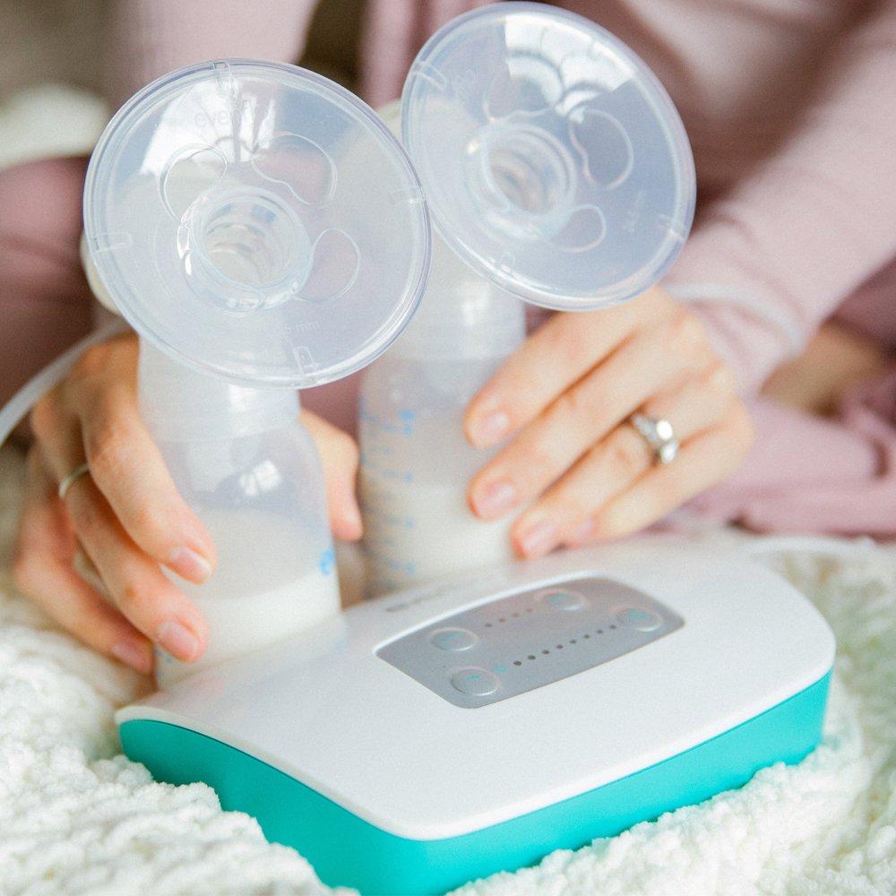 image:imageEvenflo Feeding Replacement Parts Breastfeeding Kit for Hospital Strength Advanced Double Electric Breast PumpBreastfeeding Kit