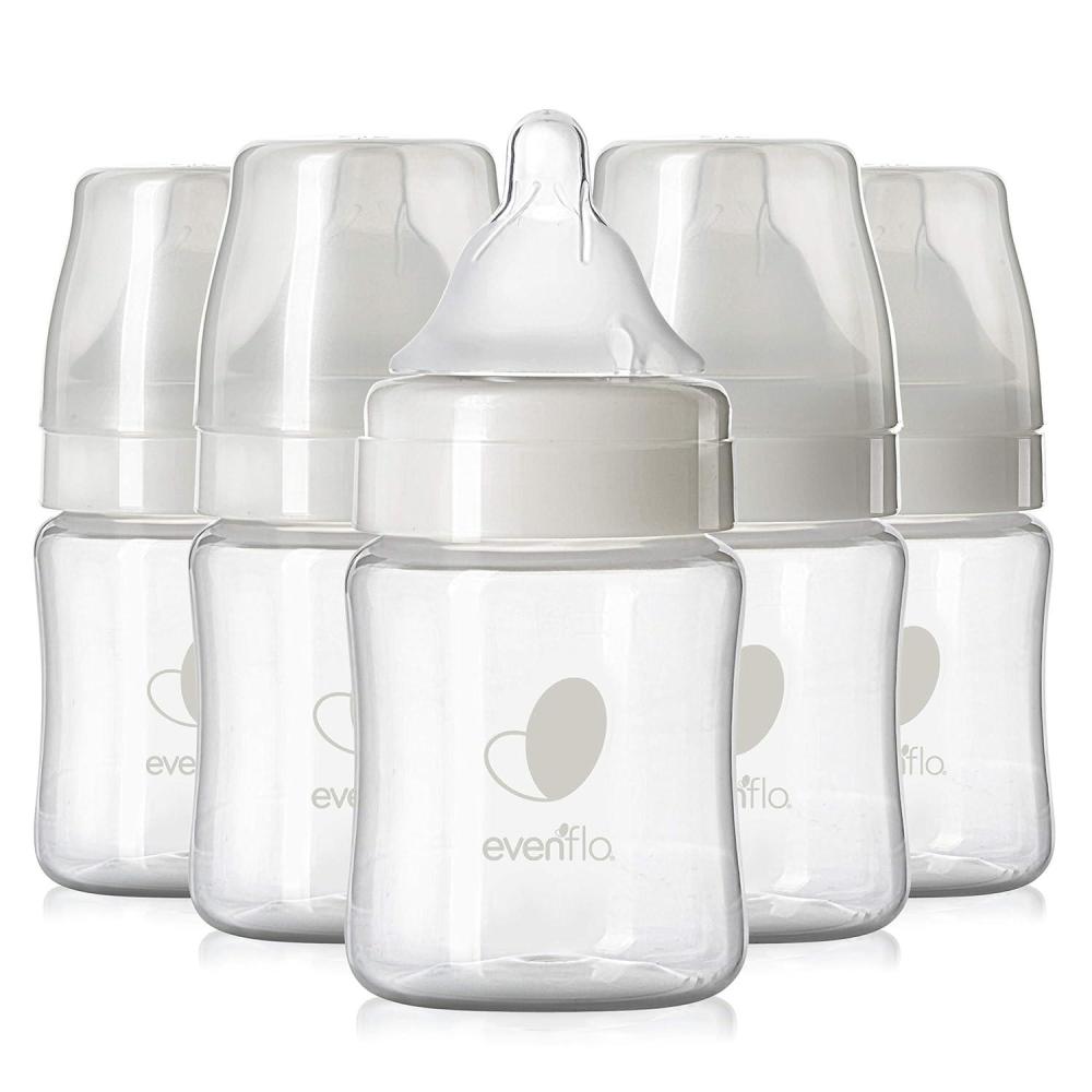 image:imageEvenflo Feeding Premium Proflo Venting Balance Plus Wide Neck Baby Newborn and Infant Bottles Developed by Pediatric Feeding Specialists 5 Ounce Pack of 66 Count Pack of 1