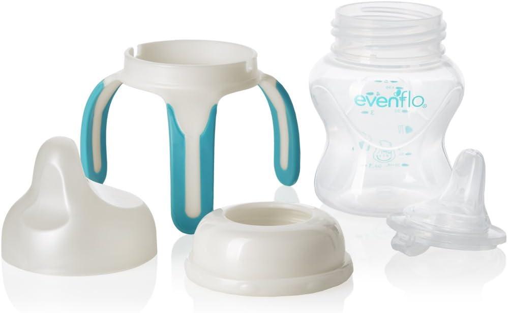 image:imageEvenflo Feeding Softflo Trainer Sippy Cup with Handle for Growing Baby and Toddler Clear 5 Ounce Pack of 15 Ounces