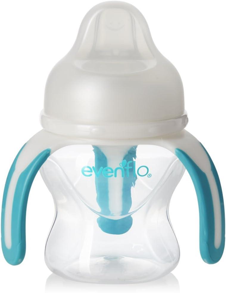 image:imageEvenflo Feeding Softflo Trainer Sippy Cup with Handle for Growing Baby and Toddler Clear 5 Ounce Pack of 15 Ounces Pack of 12