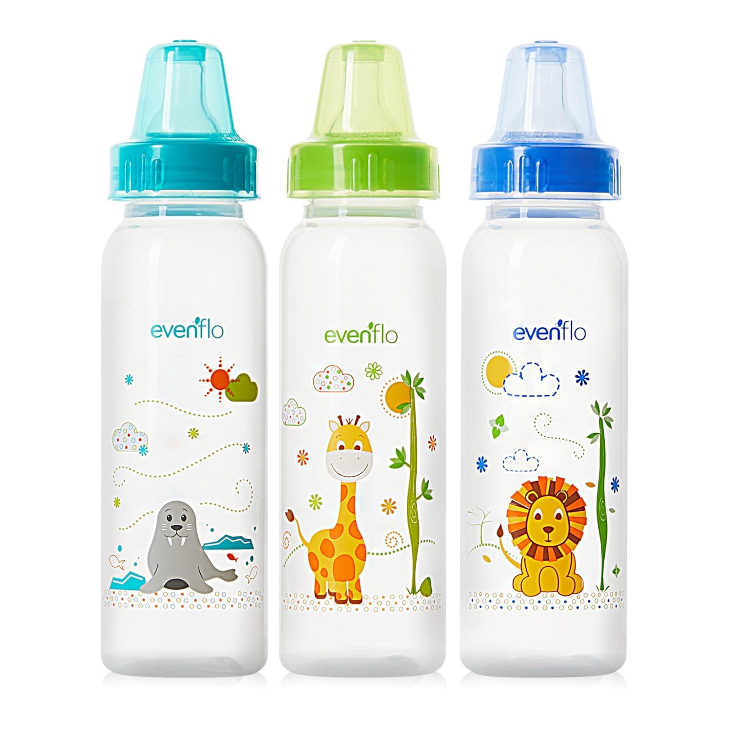 image:imageClassic Prints Polypropylene Bottles for Baby Infant and Newborn BlueGreenTeal 8 Ounce Pack of 121 Count Pack of 48