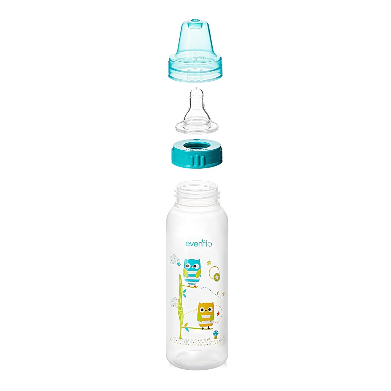 image:imageClassic Prints Polypropylene Bottles for Baby Infant and Newborn BlueGreenTeal 8 Ounce Pack of 121 Count Pack of 48