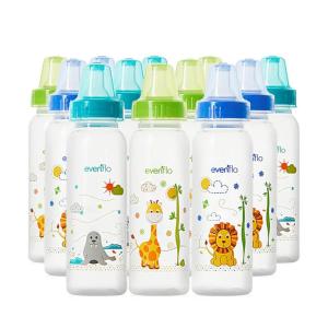 image:imageClassic Prints Polypropylene Bottles for Baby Infant and Newborn  BlueGreenTeal 8 Ounce Pack of 121 Count Pack of 12